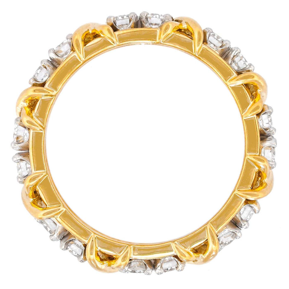 Thumbnail: Schlumberger 16 Stone Diamond Ring