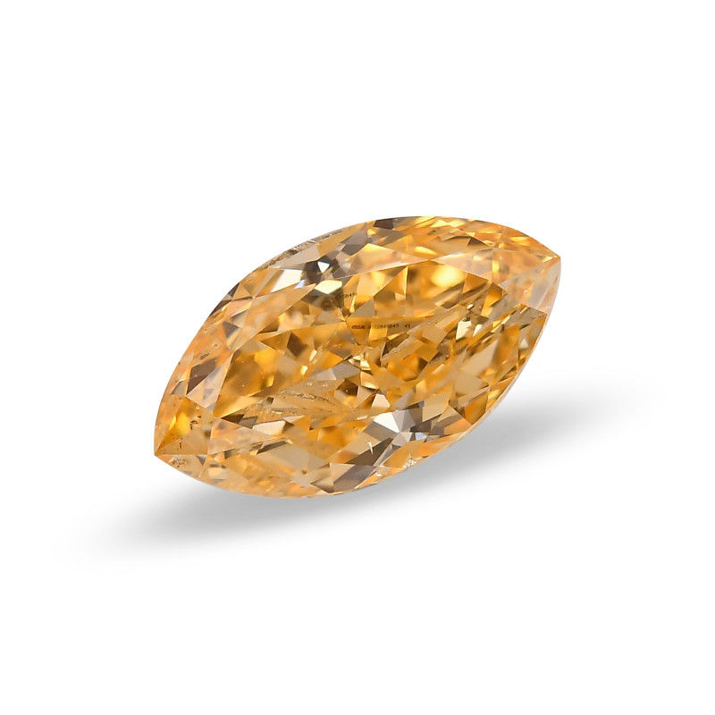 Thumbnail: 0.97 carat, Fancy Intense Yellowish Orange Diamond, Marquise Shape
