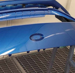 Bumper cosmetic touch up as part of a SMART paint repair