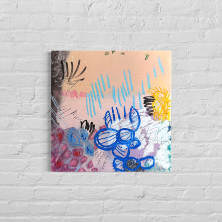 imagination is my superpower is an abstract painting about dreaming big