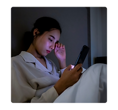 Numbing, scrolling, sleeping late