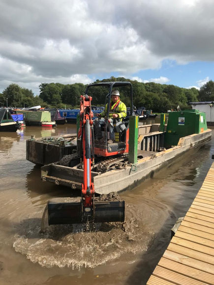  On site dredging