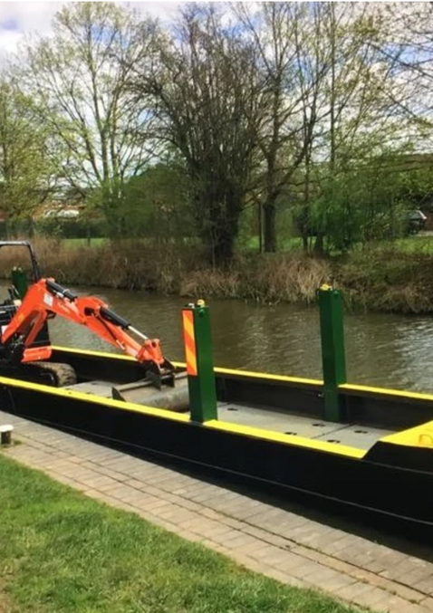 Powered Excavator Pontoon