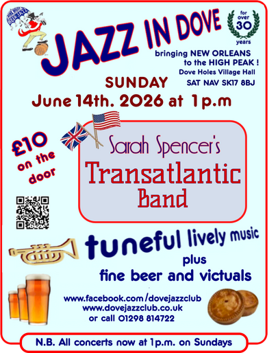 Next Up | Sarah Spencer's Transatlantic Band | Sunday 14th June