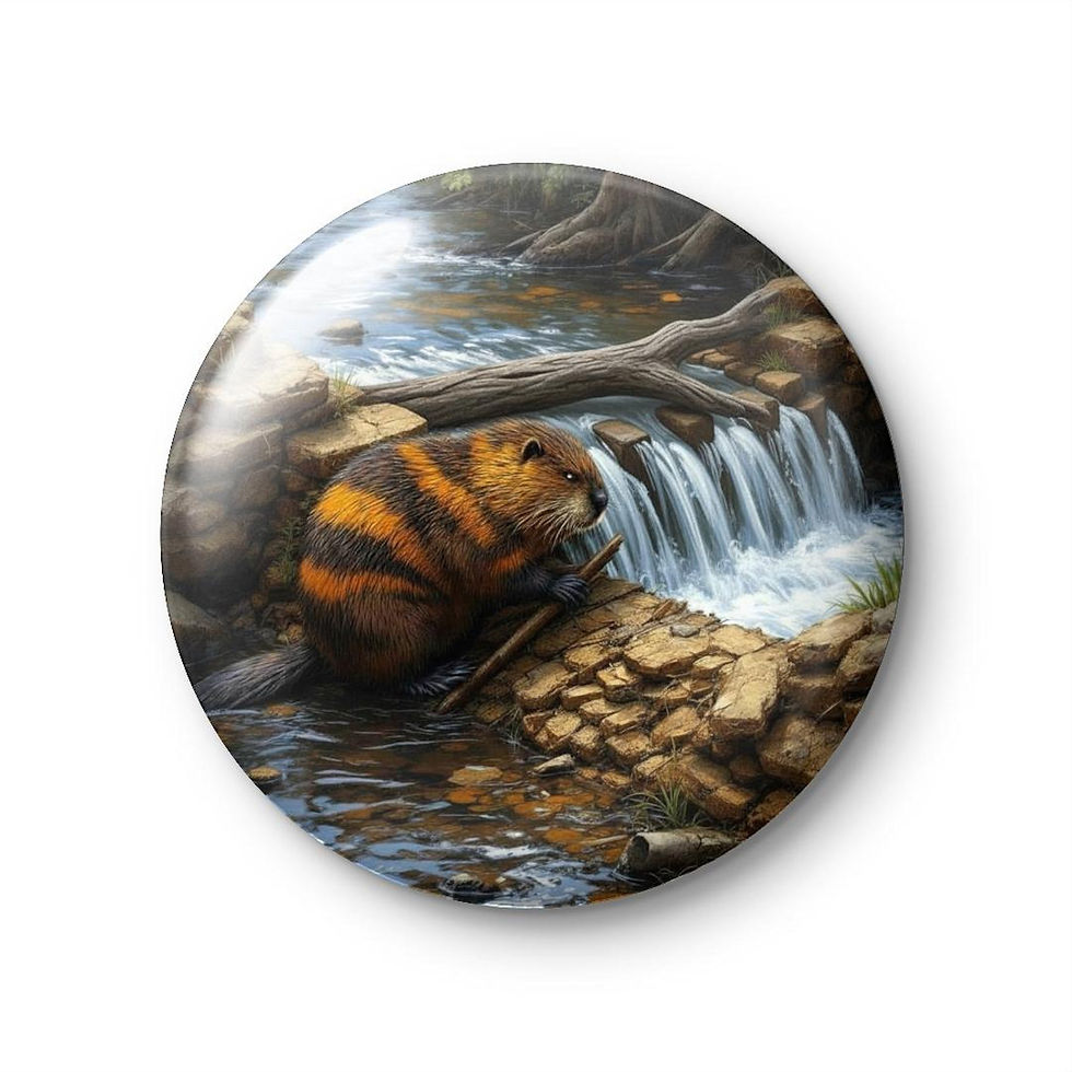 The Striped Beaver is clearing the creek.