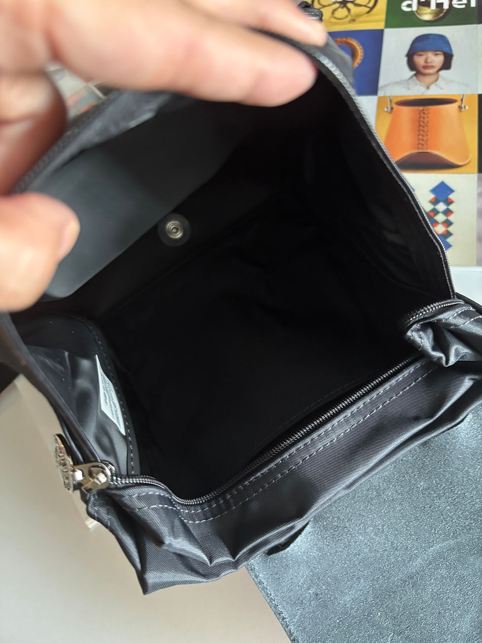 Thumbnail: LONG CHAMP LE PLIAGE ORIGINAL M BACKPACK Black - Recycled Canvas