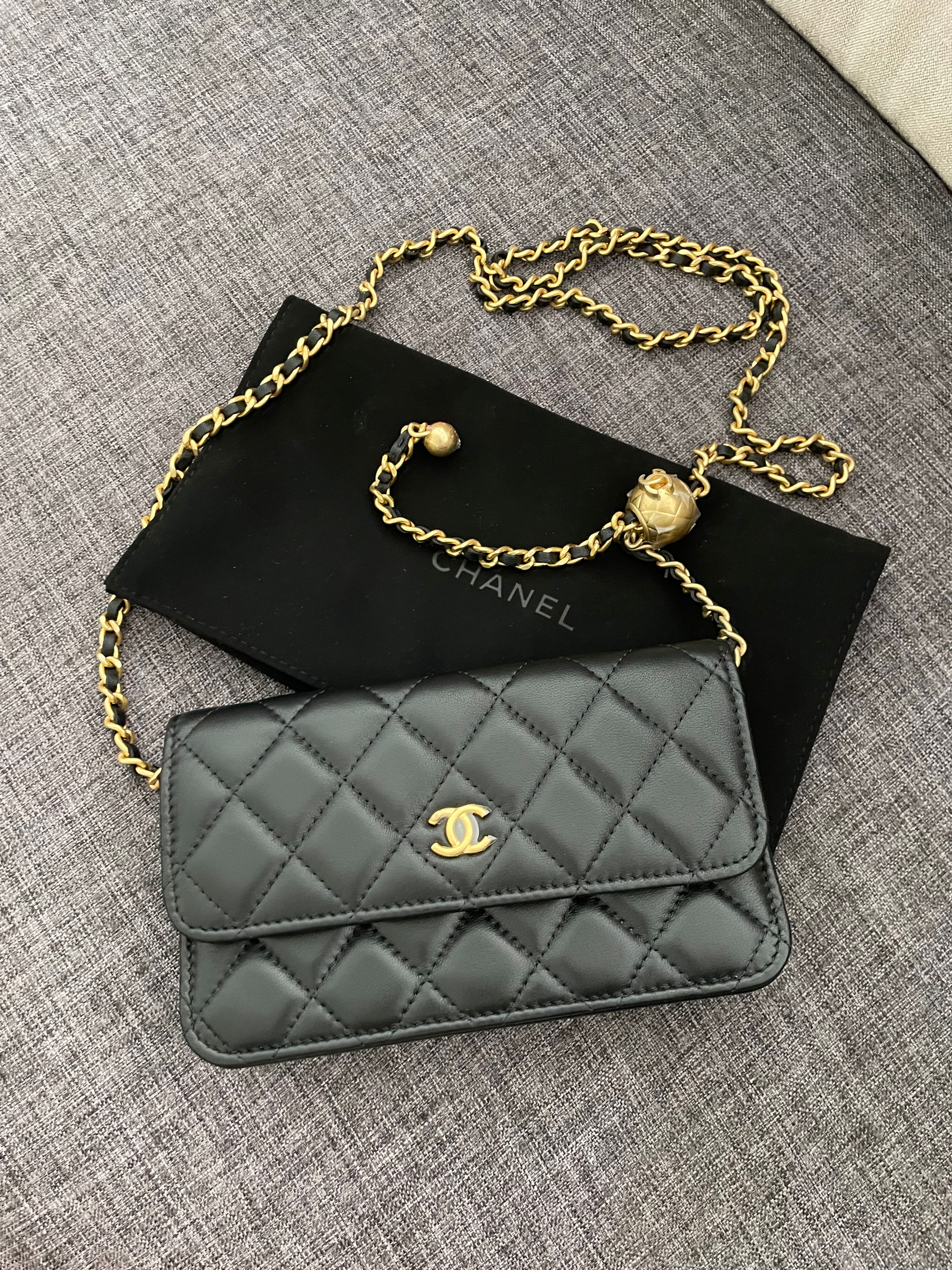 Chanel Rectangle Pearl Crush Wallet On Chain