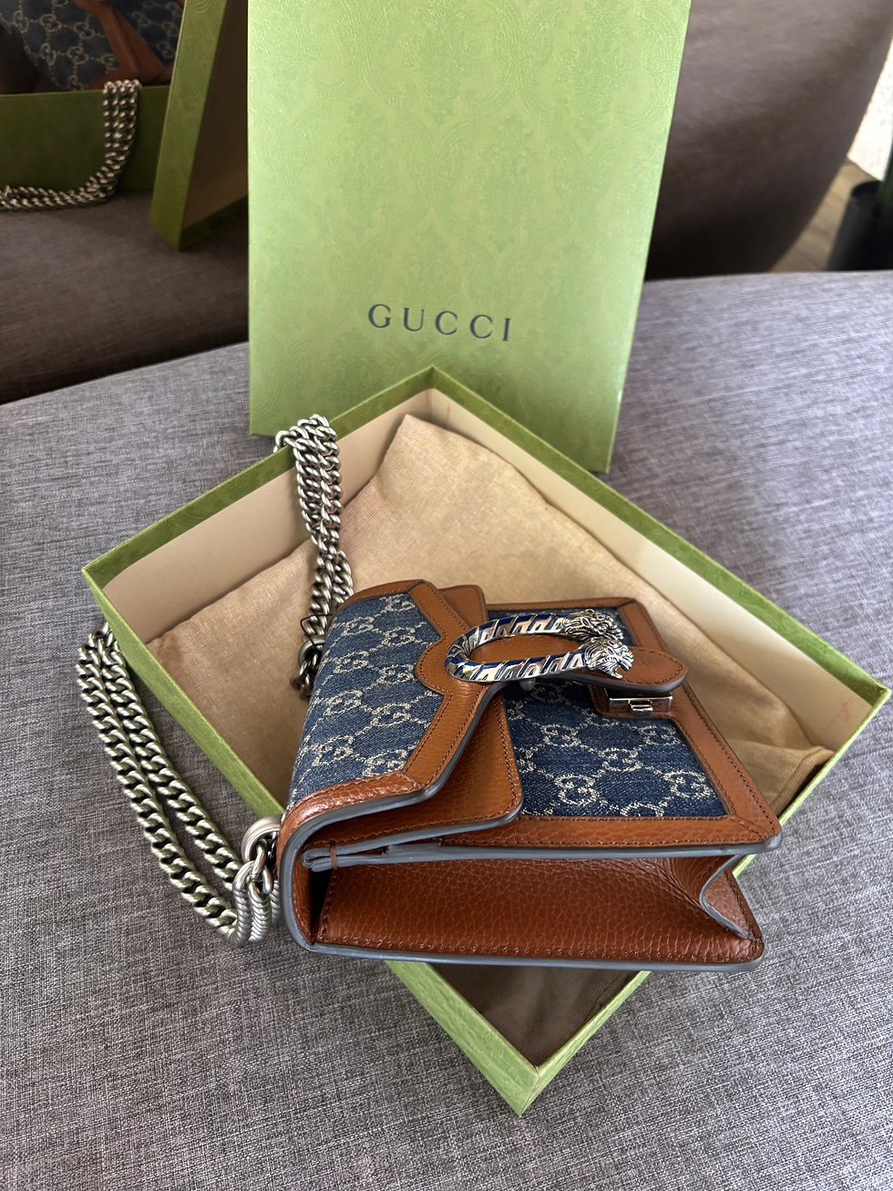 Thumbnail: Gucci Dionysus GG Denim Mini Bag