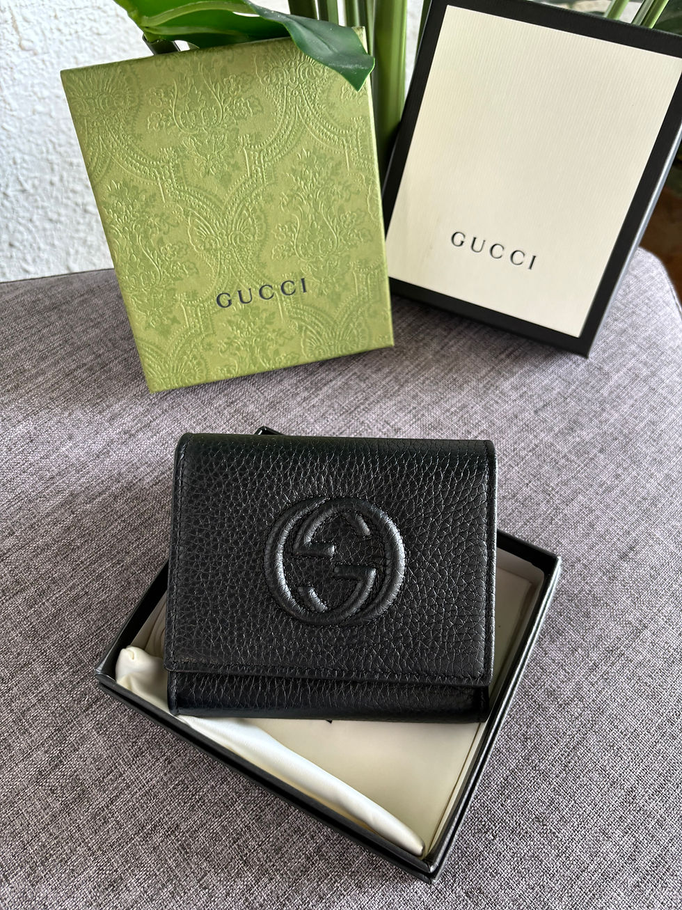 Gucci Soho Small Leather Trifold Wallet 598207