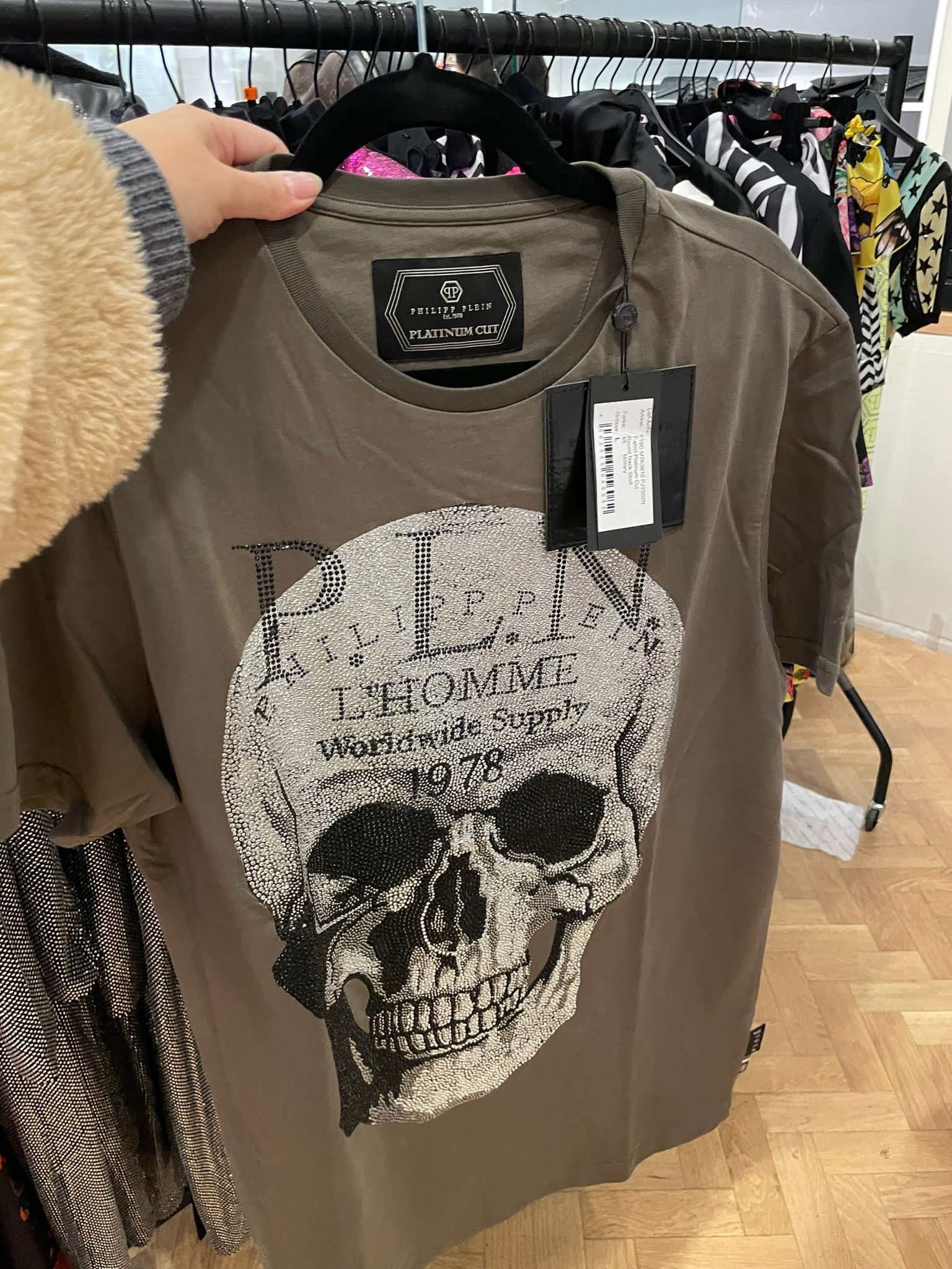 Philipp Plein T Shirt Round Neck SS Crystal Skull