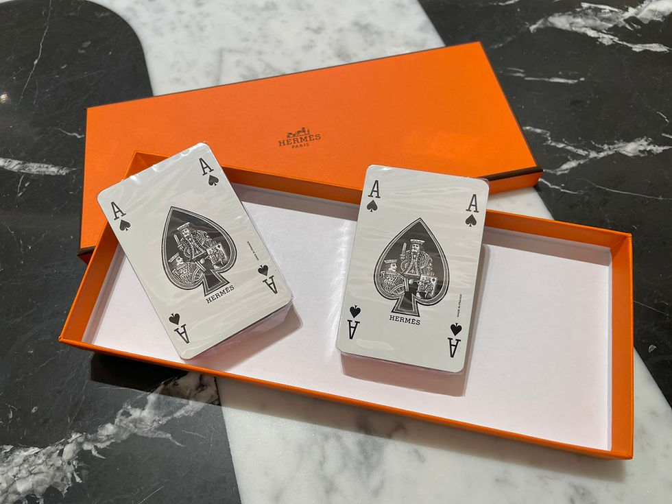 Thumbnail: Hermes Set of 2 Cheval de Fete poker playing cards
