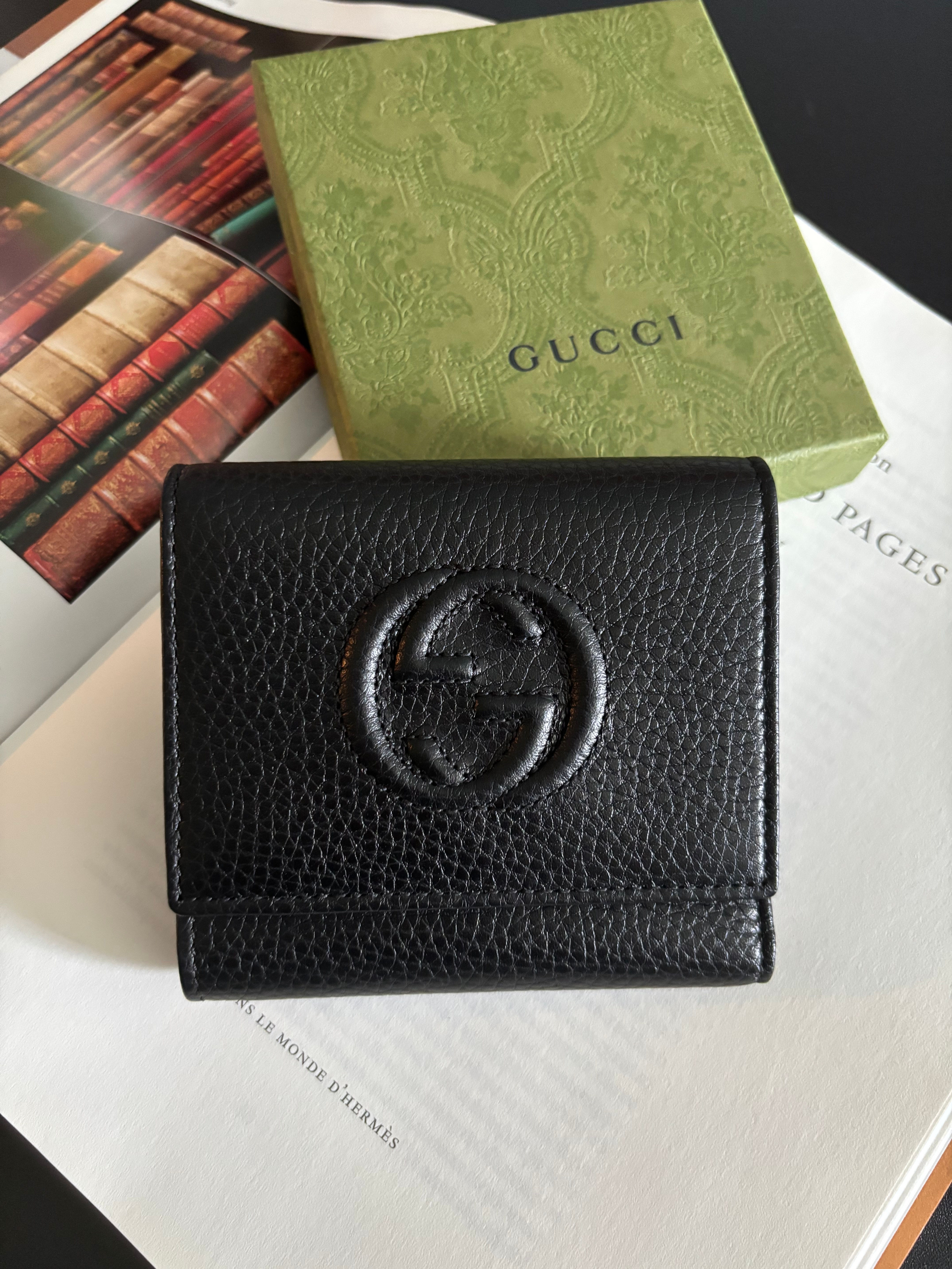 Gucci Soho Small Leather Trifold Wallet 598207