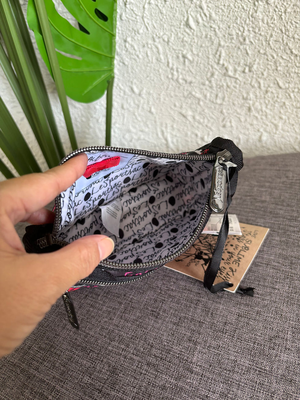 Thumbnail: LeSportsac Jovie Cosmetic- Love Me Kiss Me Hot Pink
