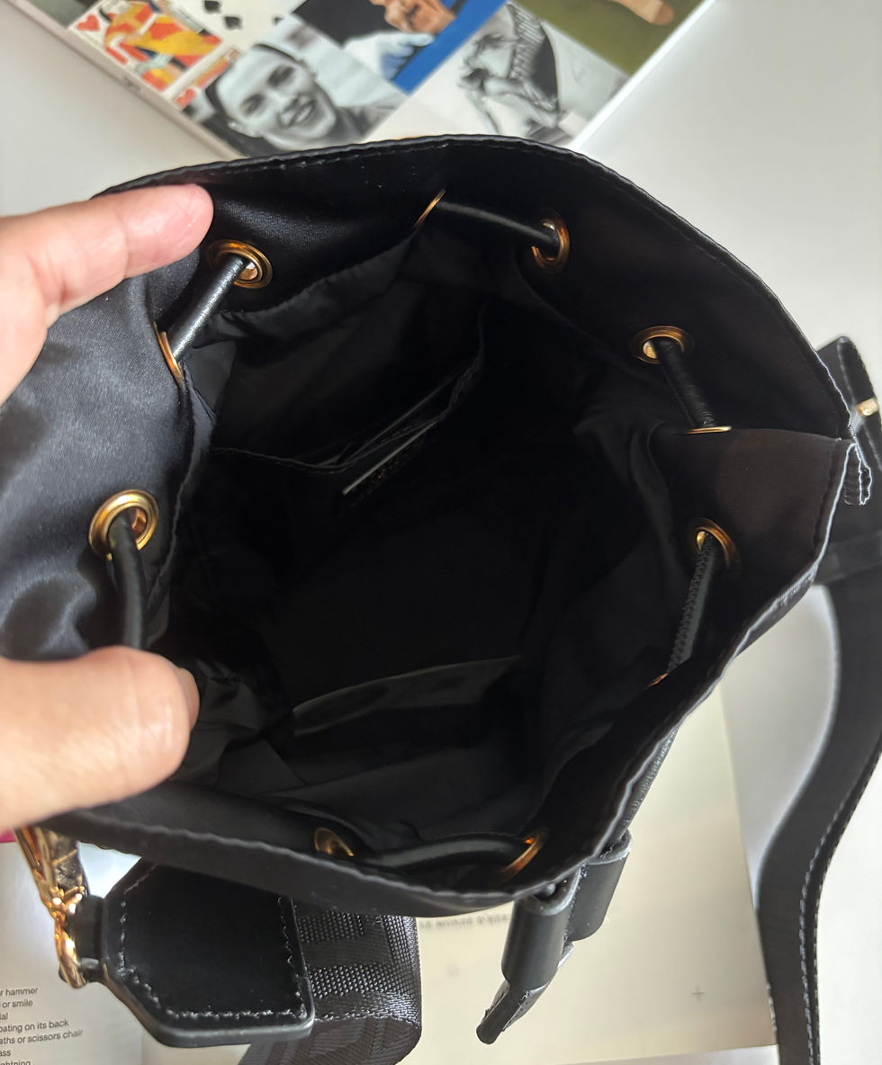 Thumbnail: Versace Medusa Nylon Bunket Crossbody Bag