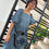 Thumbnail: Burberry Mini Denim and Leather Pocket Bag