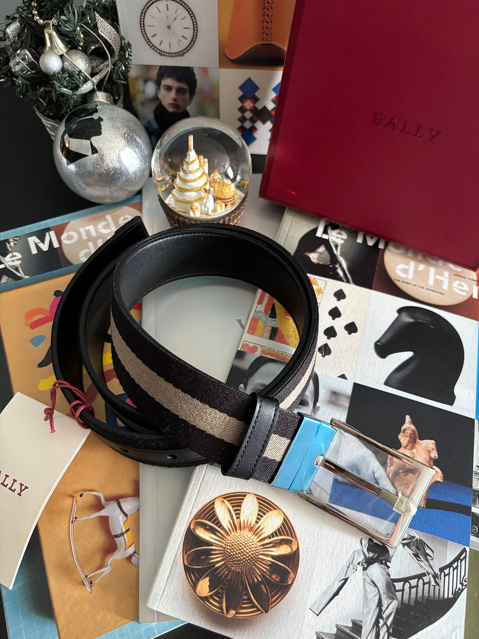 Thumbnail: Bally Tamer Leather Adjustable & Reversible 35mm Belt