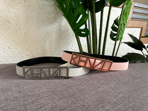 小物 KENZO Leather belt Leather belt with logo Kenzo - SchaferandweinerShops Niger