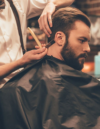 Man Getting a Haircut
