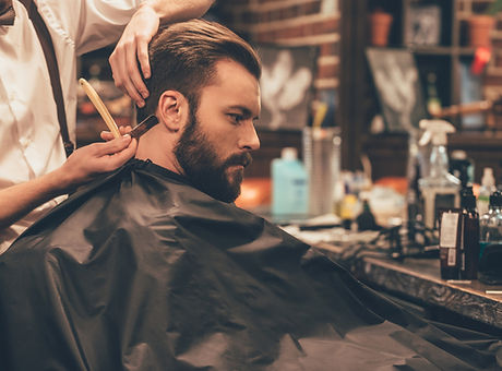 Man Getting a Haircut