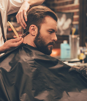 Man Getting a Haircut