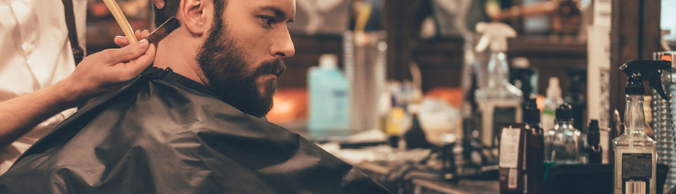 Man Getting a Haircut