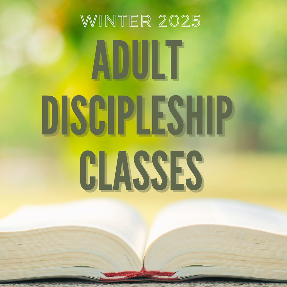 Adult Wednesday Night Discipleship