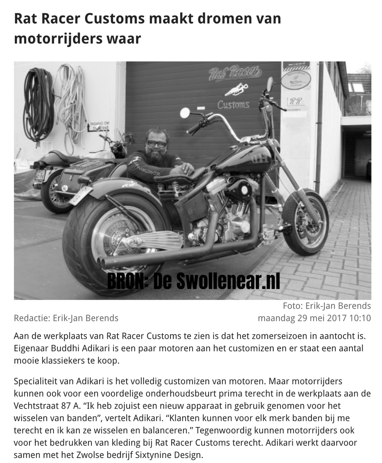 Online Artikel Rat Racer Customs