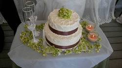 Simple Wedding with swirls & ribbon