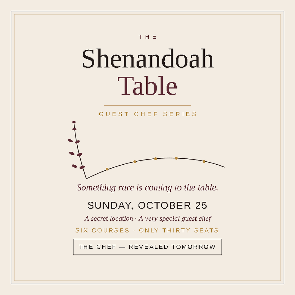 The Shenandoah Table: Guest Chef Series