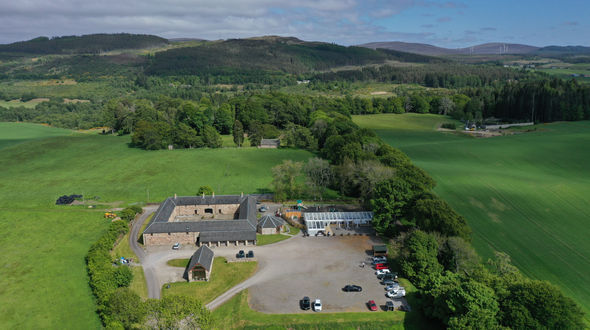 Drone photo of Daviot Mains Clava Mains