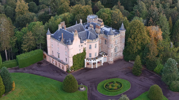 Drone photo of Balnagown Castle