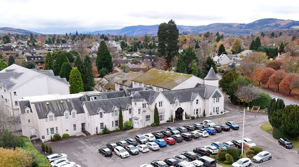 Drone photo of Kingsmills Hotel Inverness