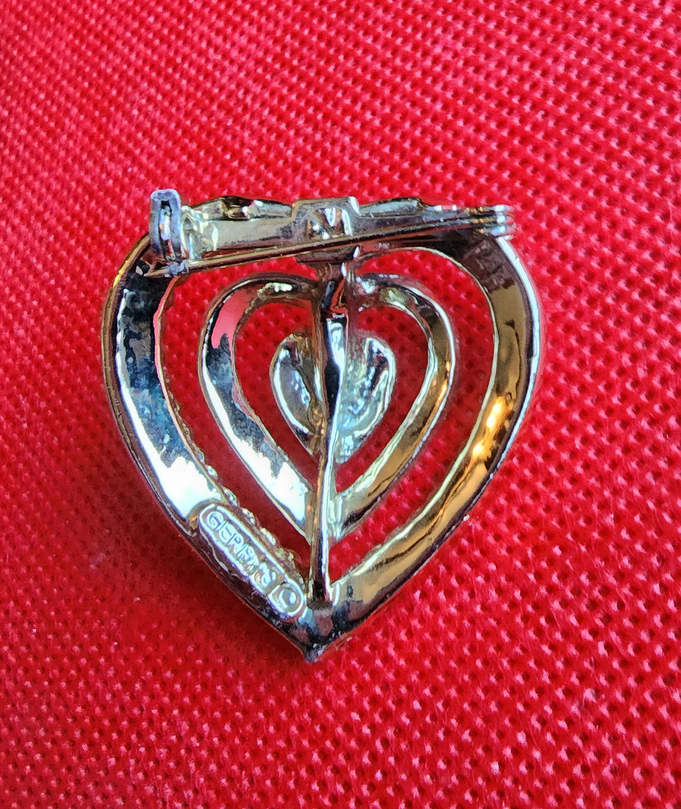 Thumbnail: Gerrys gold heart brooch
