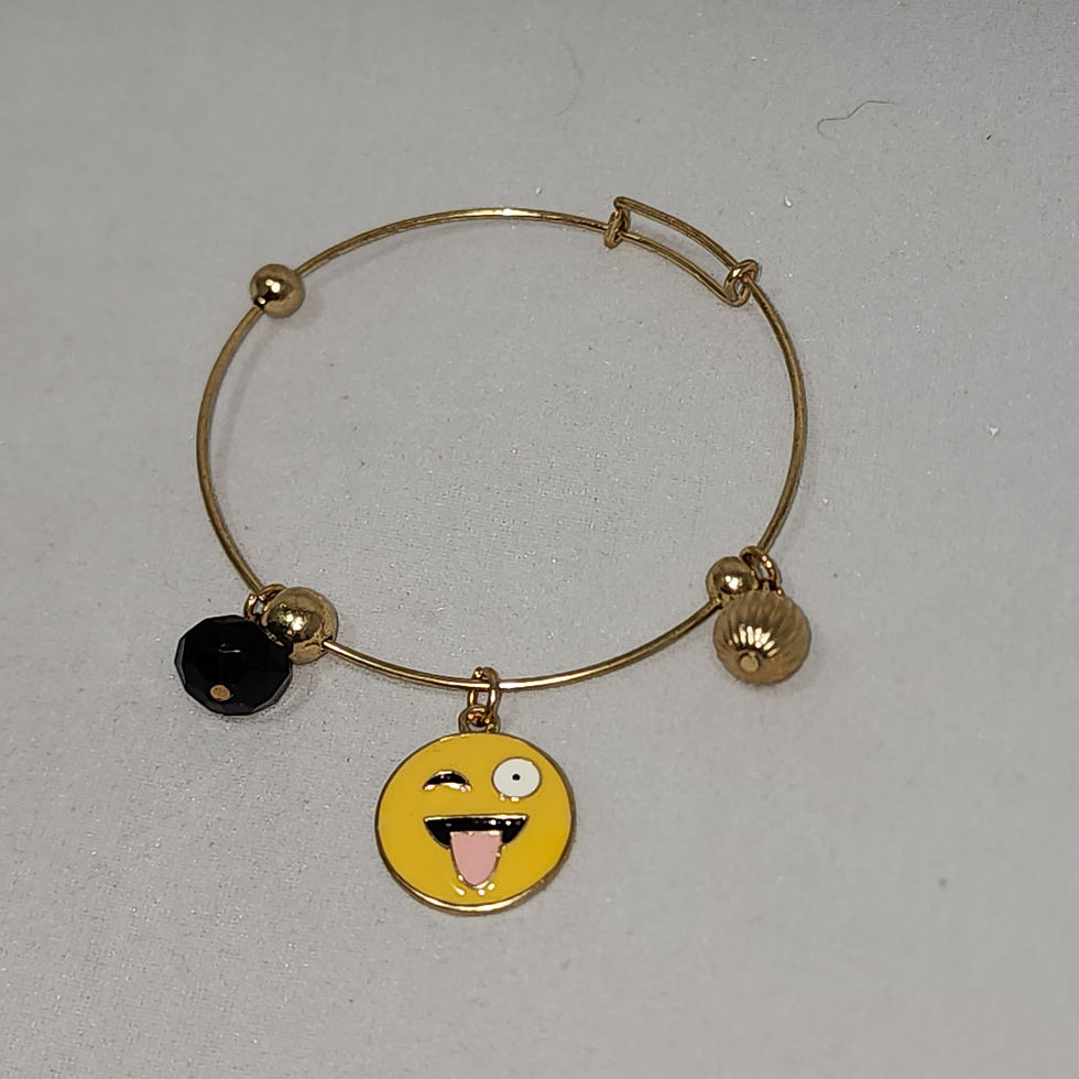 Thumbnail: Emoji Adjustable bangle bracelet 