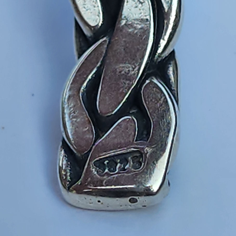 Thumbnail: Sterling Silver 7mm cuff bracelet 7" inch diameter