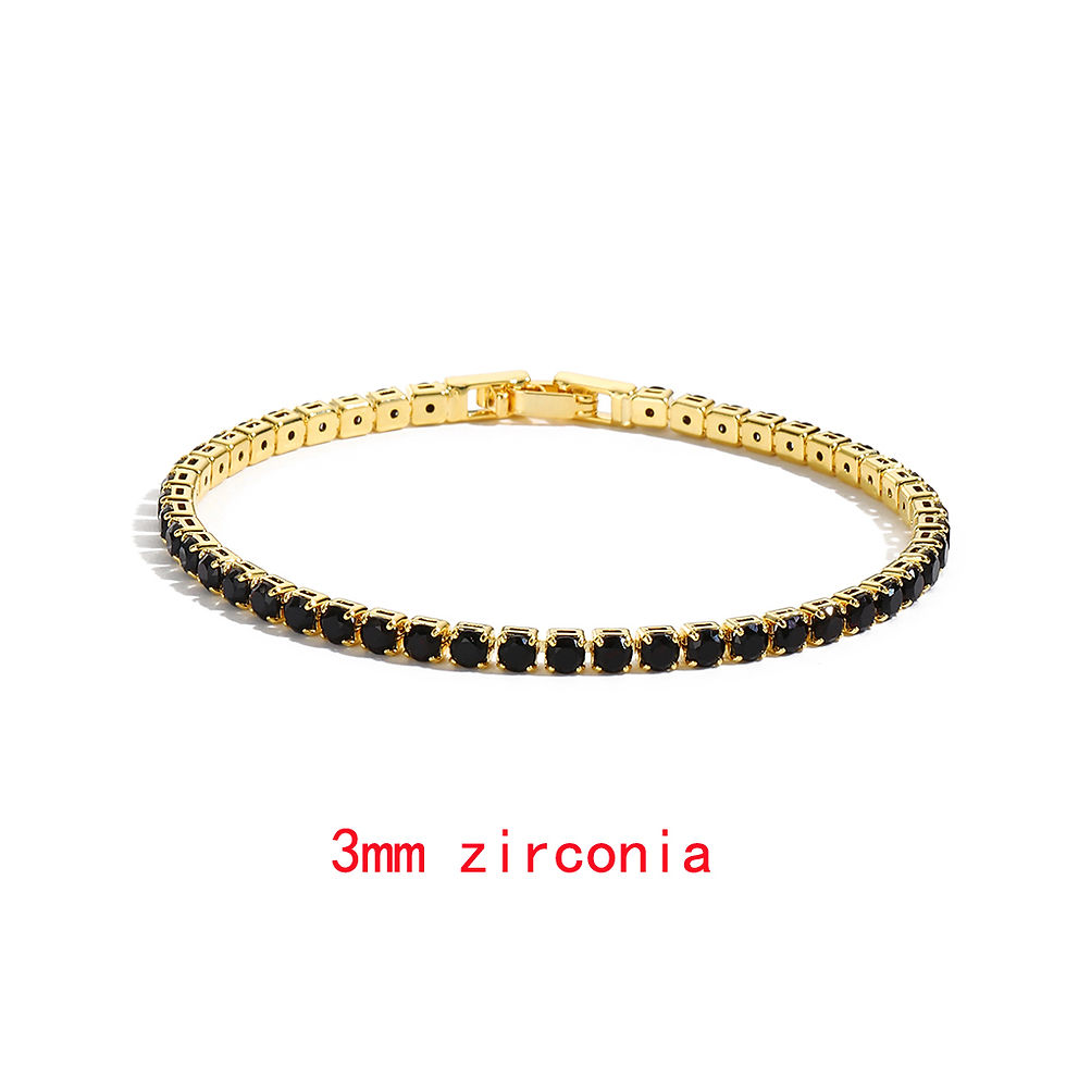 Thumbnail: Midnight Sparkle Tennis Bracelet