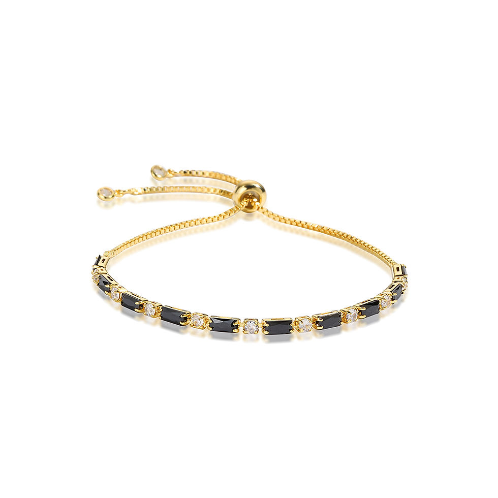 Thumbnail: Midnight Sparkle Tennis Bracelet