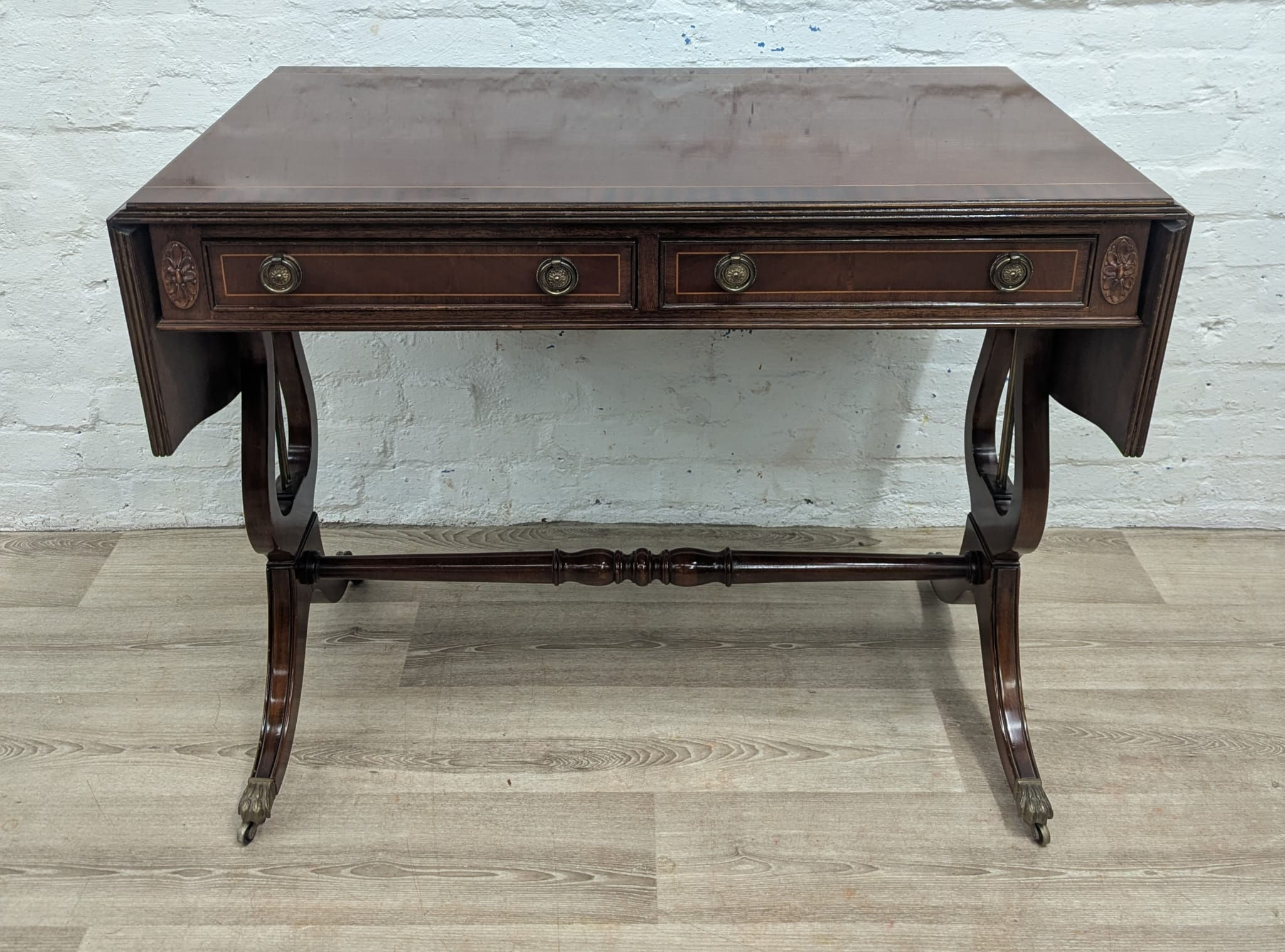 20th Century mahogany sofa/console table