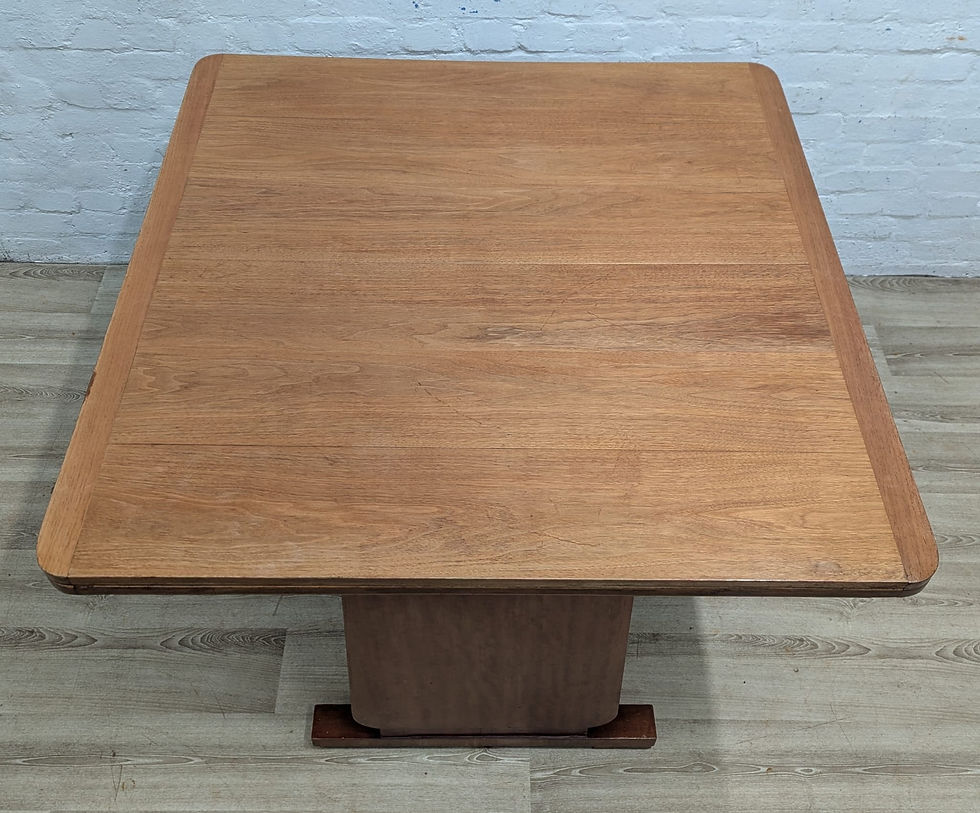 Thumbnail: Art Deco mahogany extending dining table