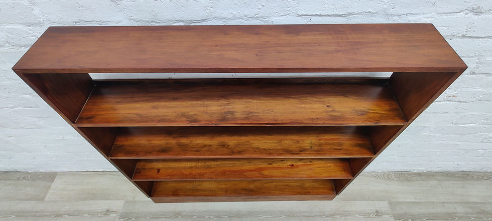 Thumbnail: Early 20th century stained wood open bookcase