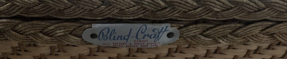 Thumbnail: Mid century wicker bench ottoman by Blind Craft Dundee