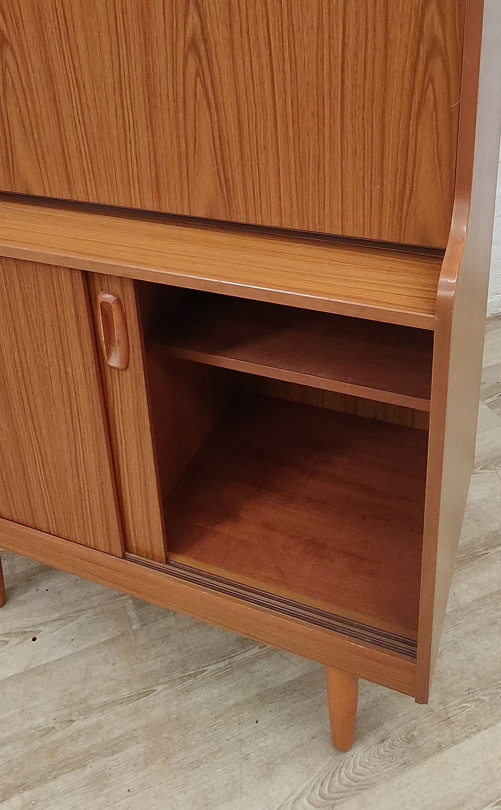 Thumbnail: Mid Century teak effect writing bureau by Schreiber
