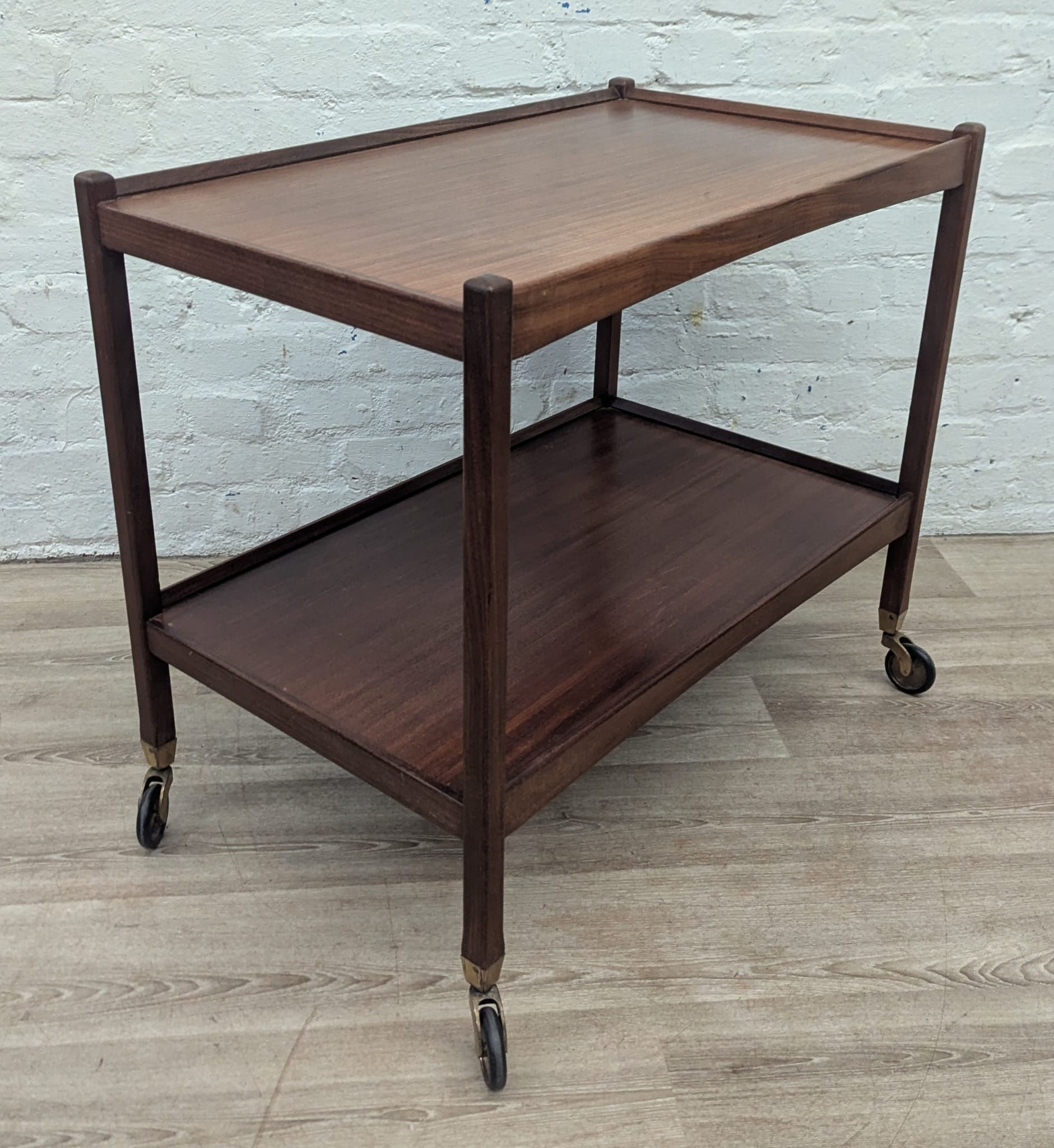 Mid Century teak serving trolley or bar trolley