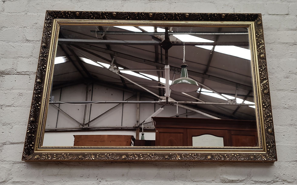 Thumbnail: Vintage giltwood rectangular wall mirror 