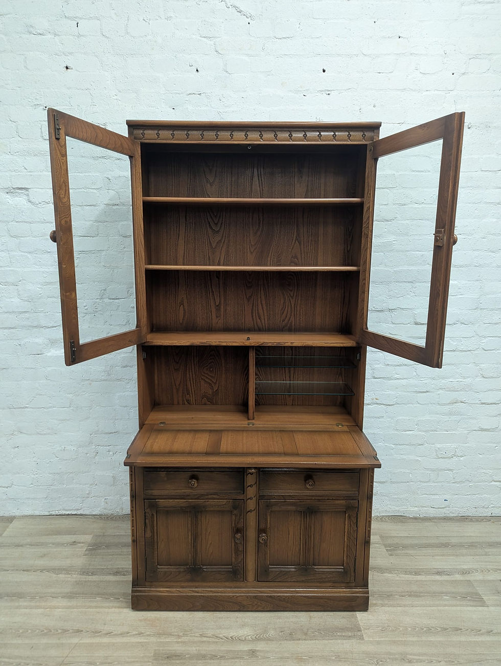 Thumbnail: Ercol Mural 581 & 586 elm side unit