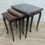 Thumbnail: Vintage mahogany nest of 3 tables 