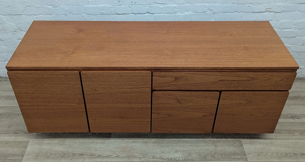 Thumbnail: Mid Century teak modular low sideboard unit by Beaver and Tapley 