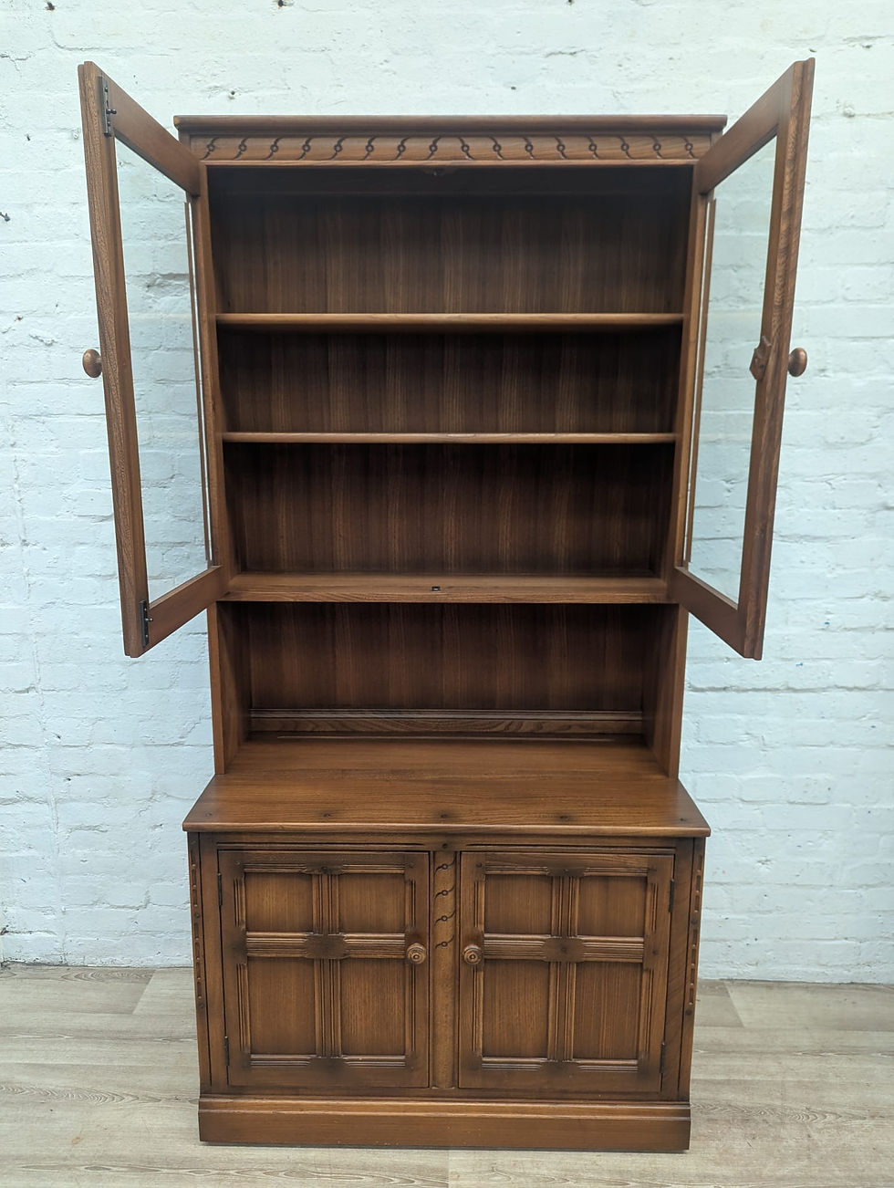 Thumbnail: Ercol Mural 581 & 586 elm side unit