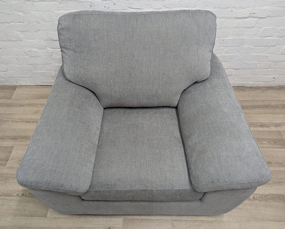 Thumbnail: Ex-Display John Lewis Camden armchair easy clean grey fabric