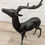 Thumbnail: Vintage bronze deer statue